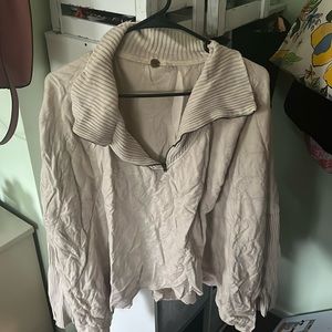 Free People Quilted Pullover